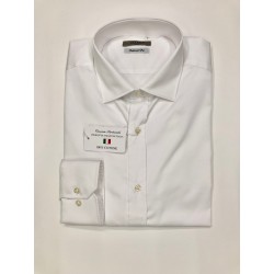 Camicia Bianca Twill Raso