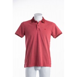 POLO STONE WASHED ROSSA